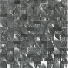Mosaic Gunmetal Satin Gray Tile