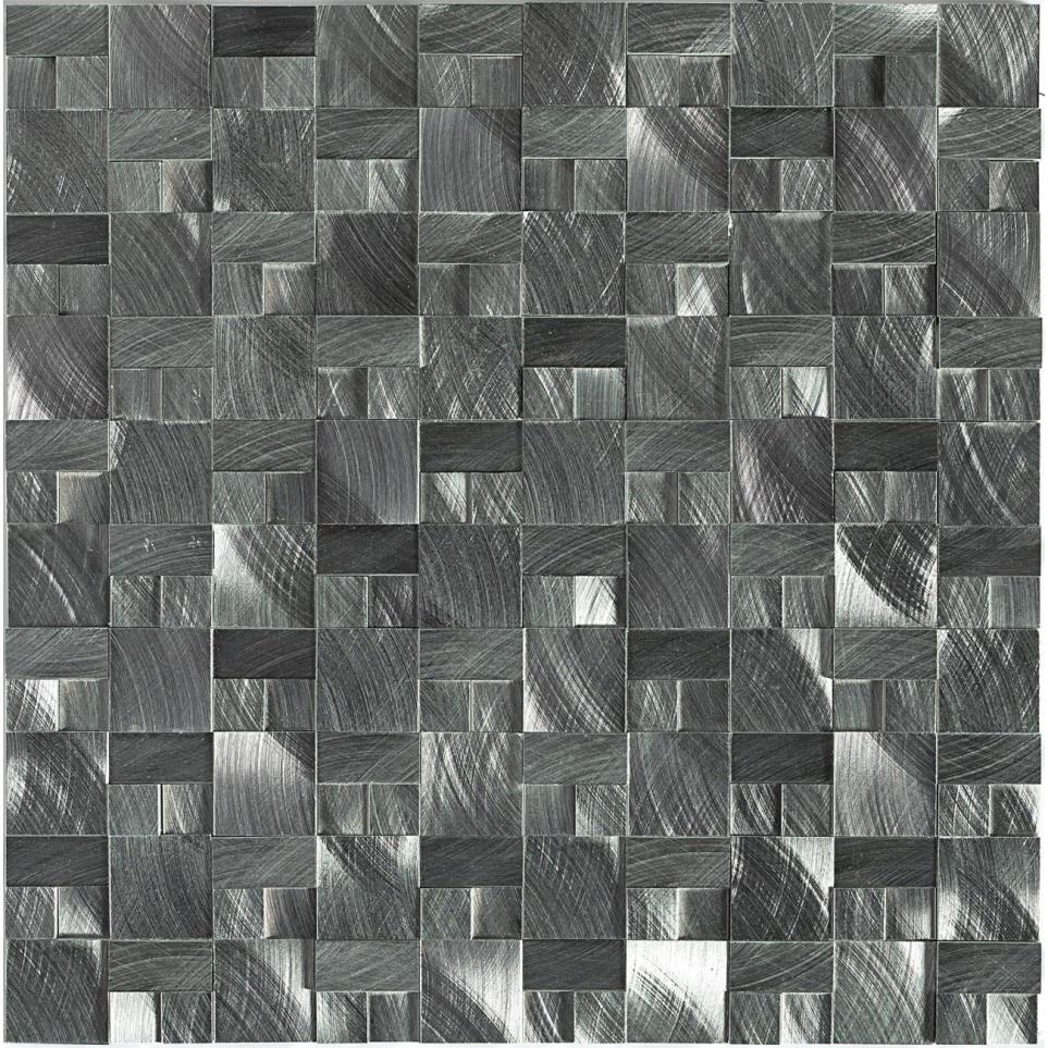 Mosaic Gunmetal Satin Gray Tile