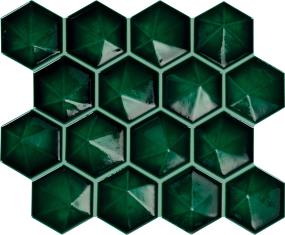 Mosaic Emerald Glossy Green Tile