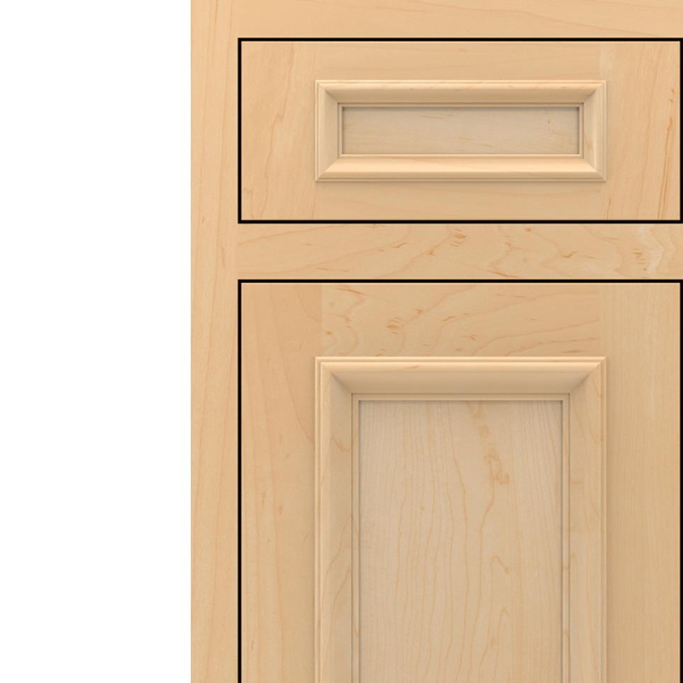 Inset Natural Light Finish Inset Cabinets