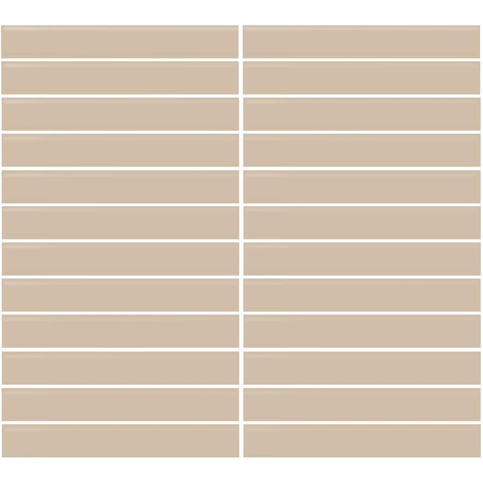Mosaic Urban Putty Glossy Beige/Tan Tile
