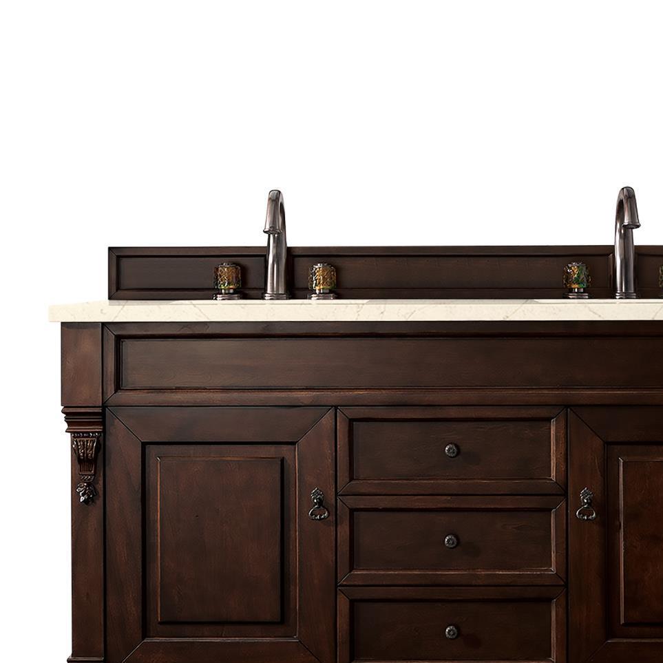 Base with Sink Top Burnished Mahogany Dark Finish Vanities