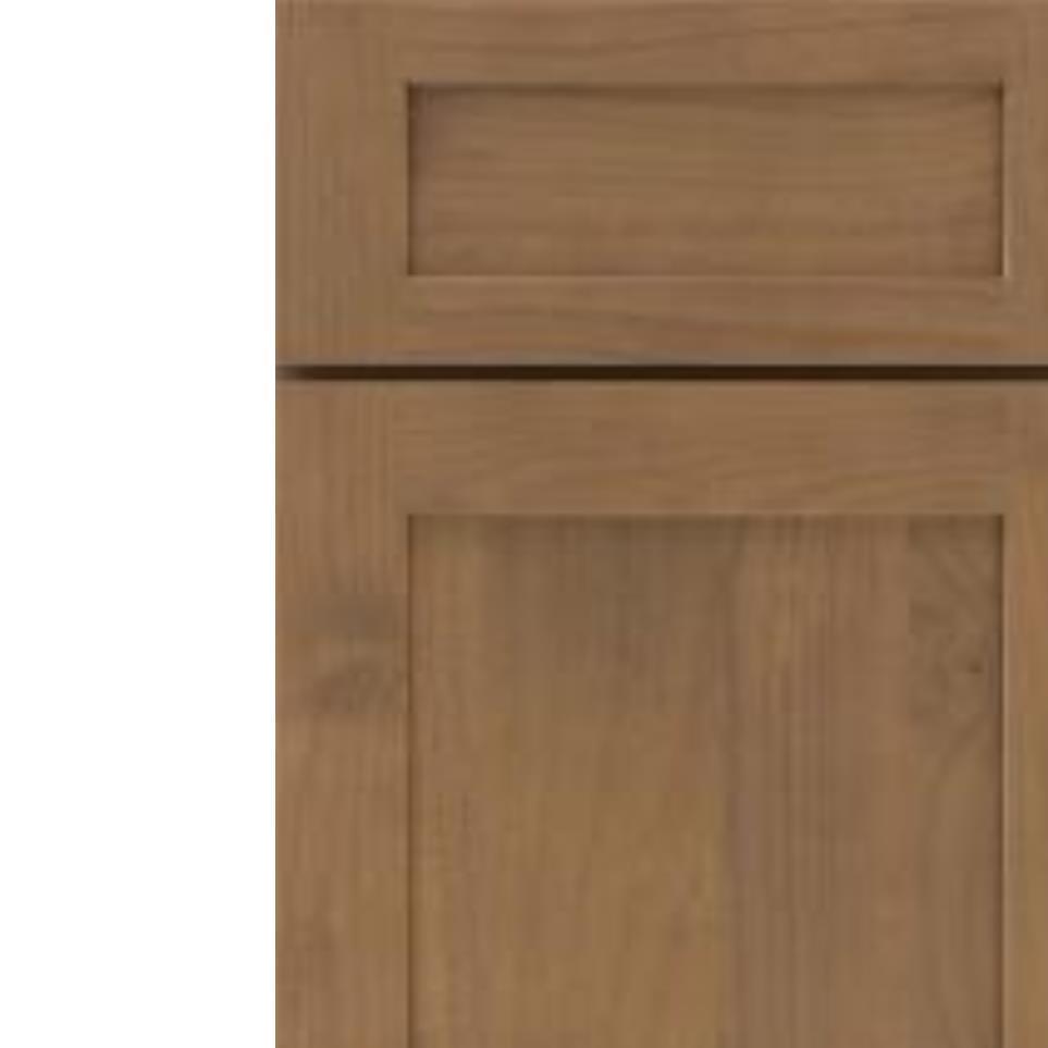 Square Buckskin Medium Finish Square Cabinets