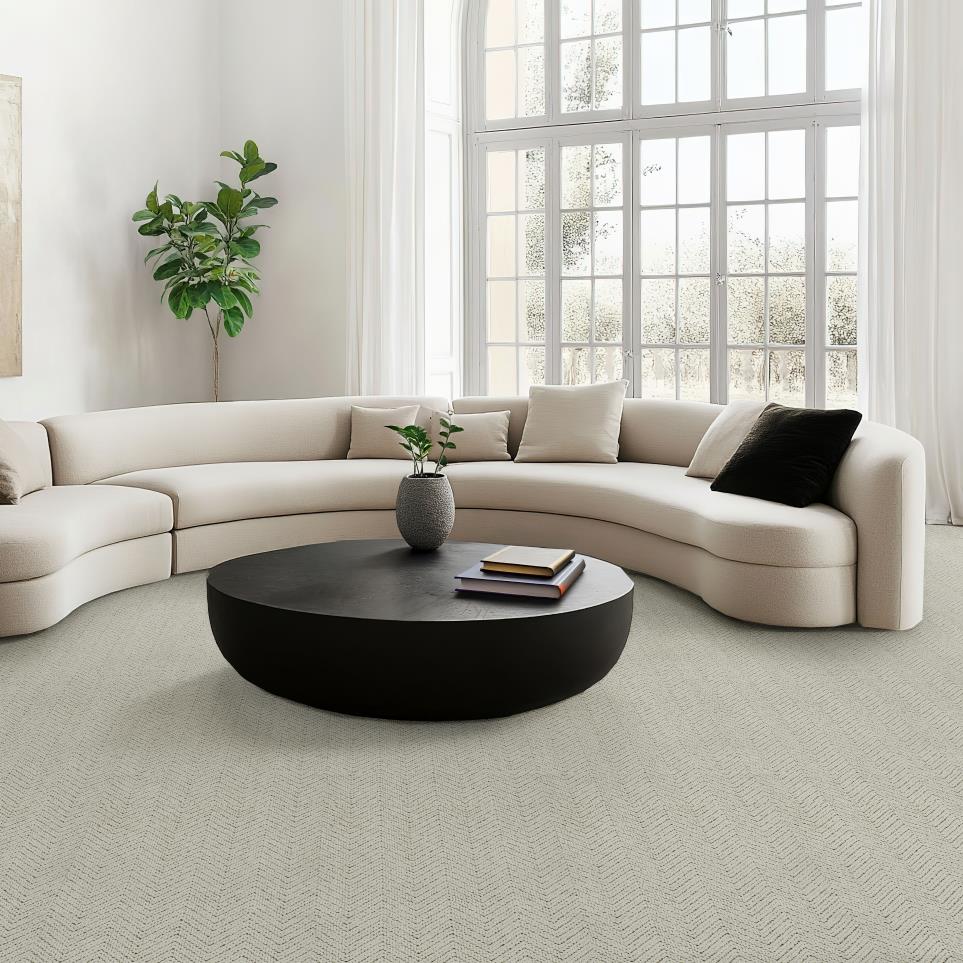 Pattern Peaceful Bay Gray Carpet