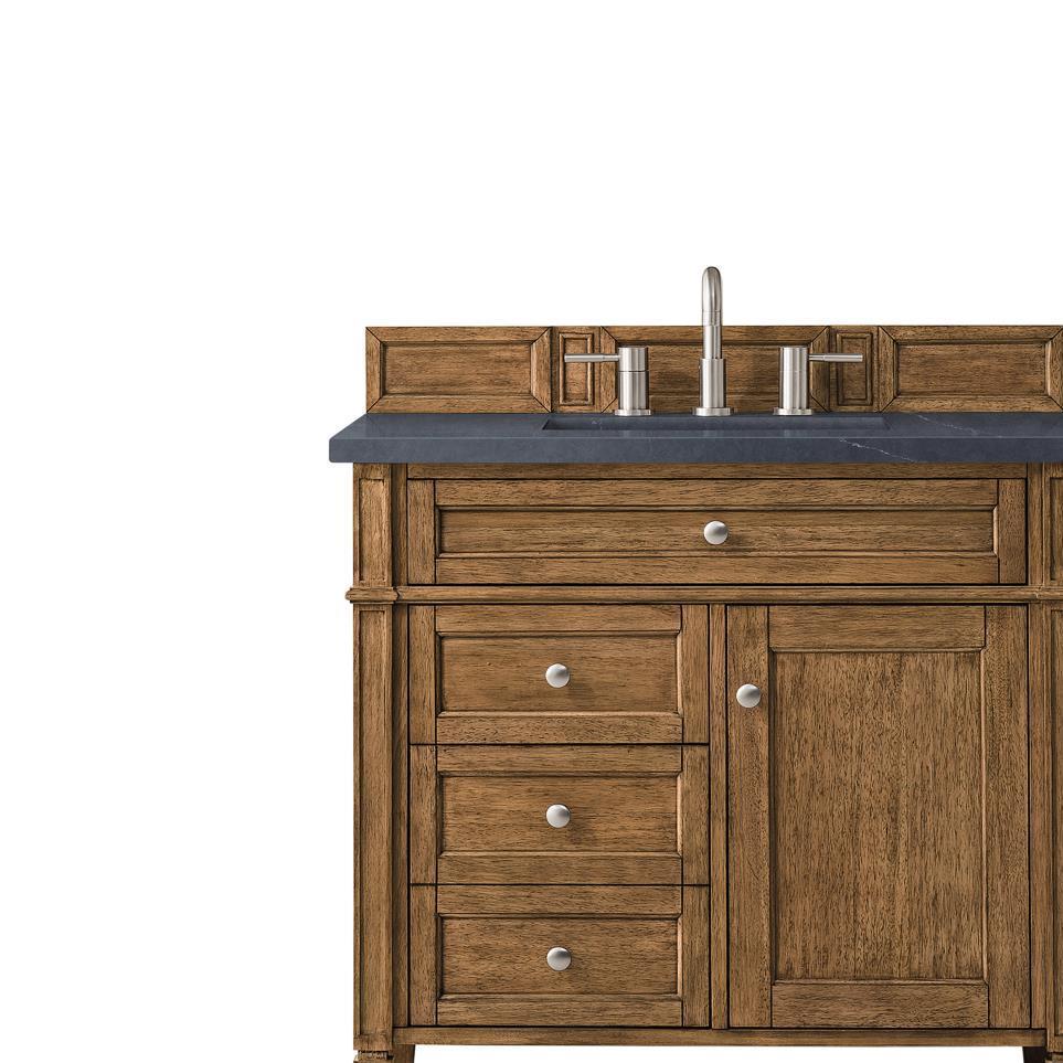 Base with Sink Top Saddle Brown Medium Finish Vanities