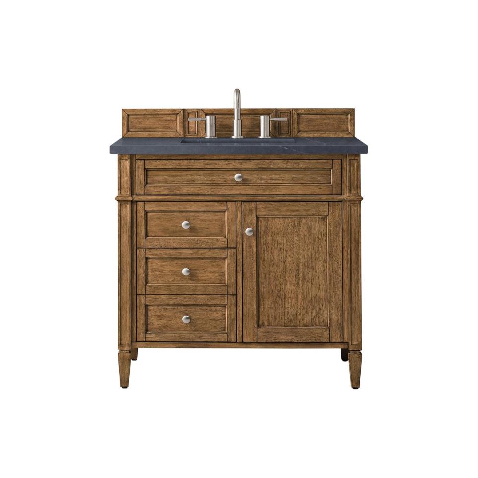 Base with Sink Top Saddle Brown Medium Finish Vanities