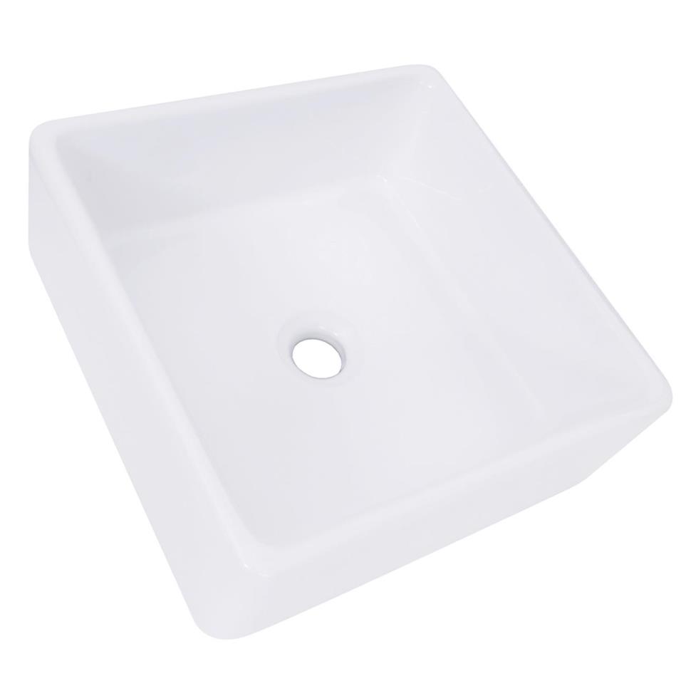 Bath White  Bathroom Sinks