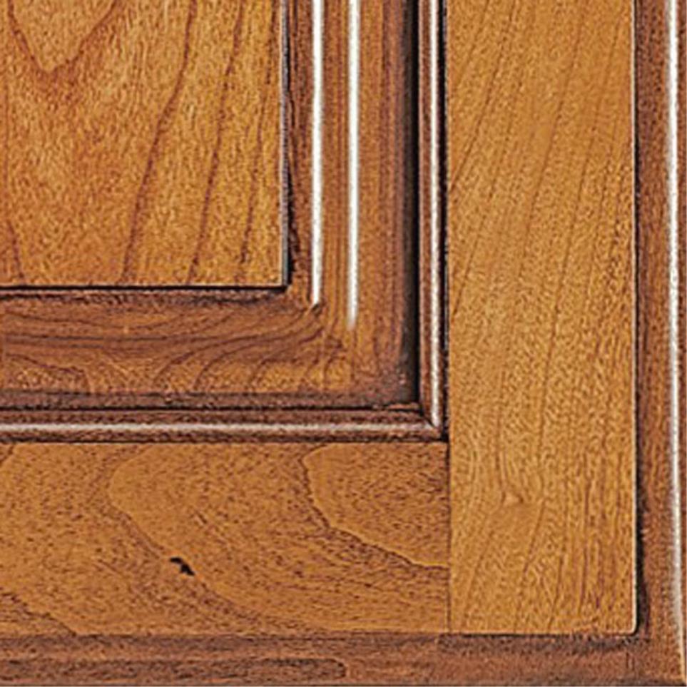 Square Natural Toasted Almond Penned Glaze - Stain Square Cabinets