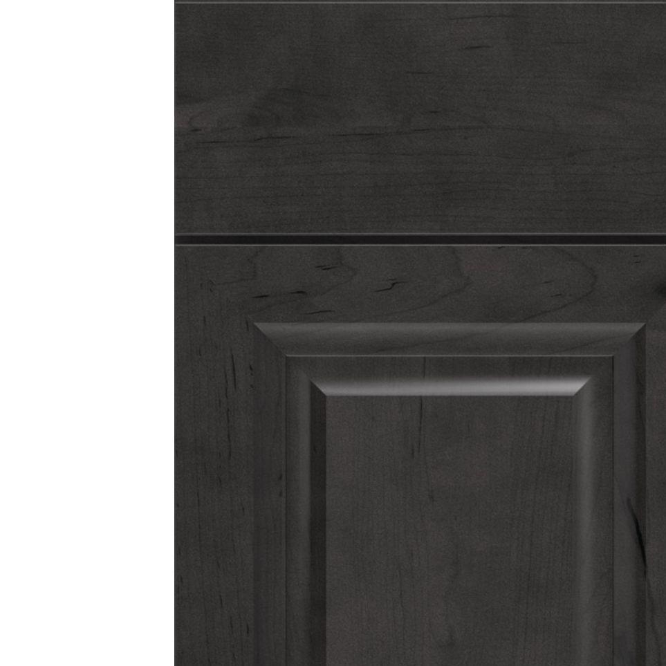 Square Storm Dark Finish Square Cabinets