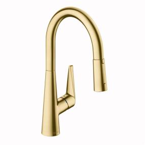 Kitchen Brushed Gold Optic Brass / Gold Faucets