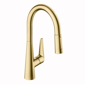 Kitchen Brushed Gold Optic Brass / Gold Faucets