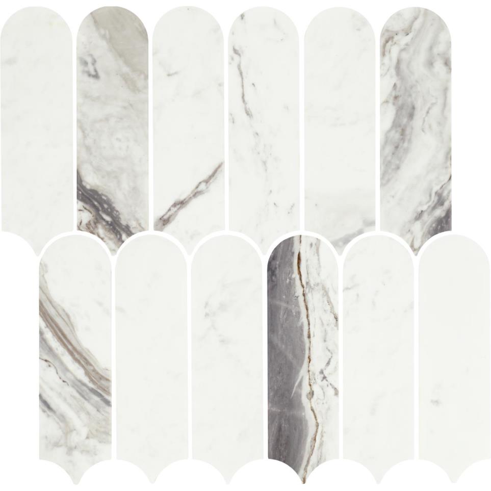 Mosaic Volakas Polished White Tile