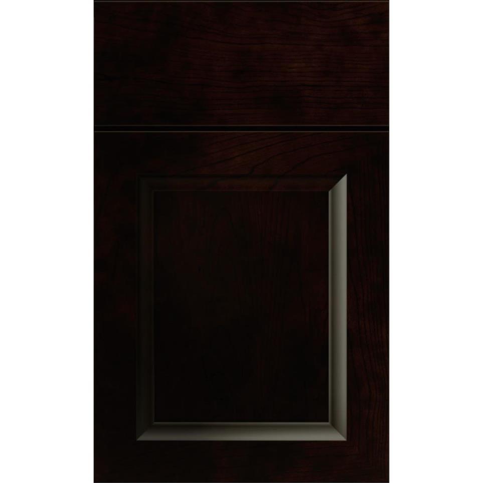 Square Chocolate Dark Finish Square Cabinets