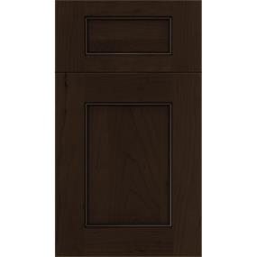 5 Piece Cappuccino Black Glaze Glaze - Stain 5 Piece Cabinets