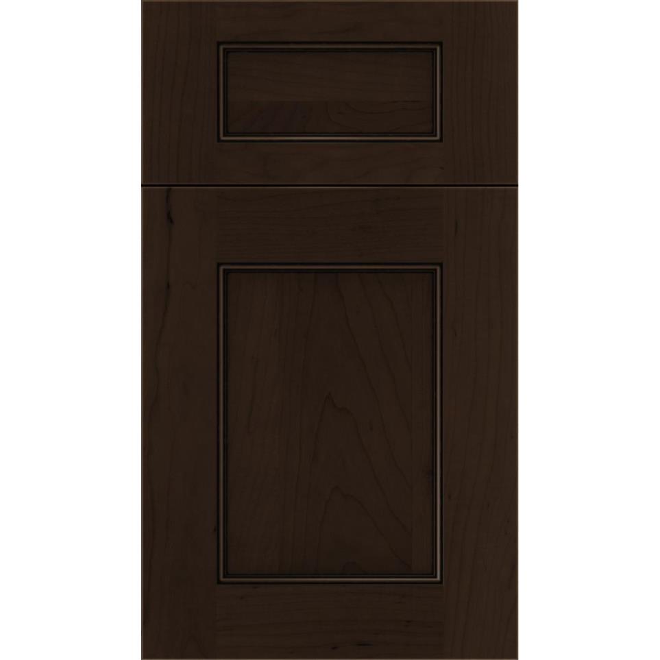 5 Piece Cappuccino Black Glaze Glaze - Stain 5 Piece Cabinets