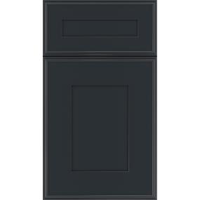 Square Gunmetal Blue Dark Finish Square Cabinets