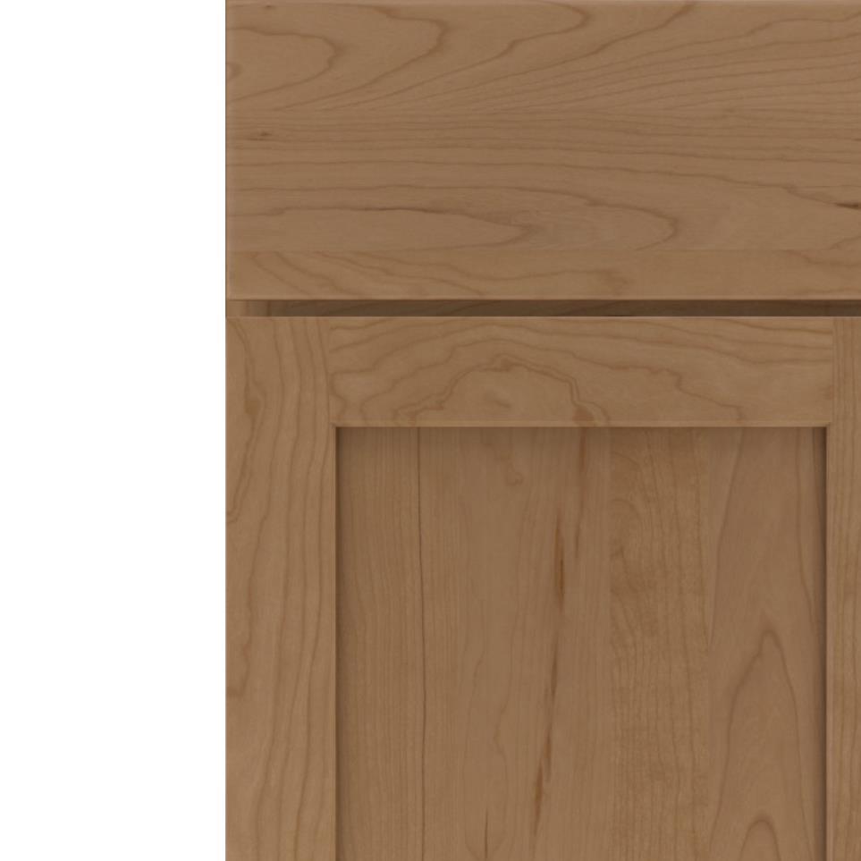 Square Buckskin Medium Finish Square Cabinets