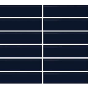 Mosaic Navy Glossy Blue Tile