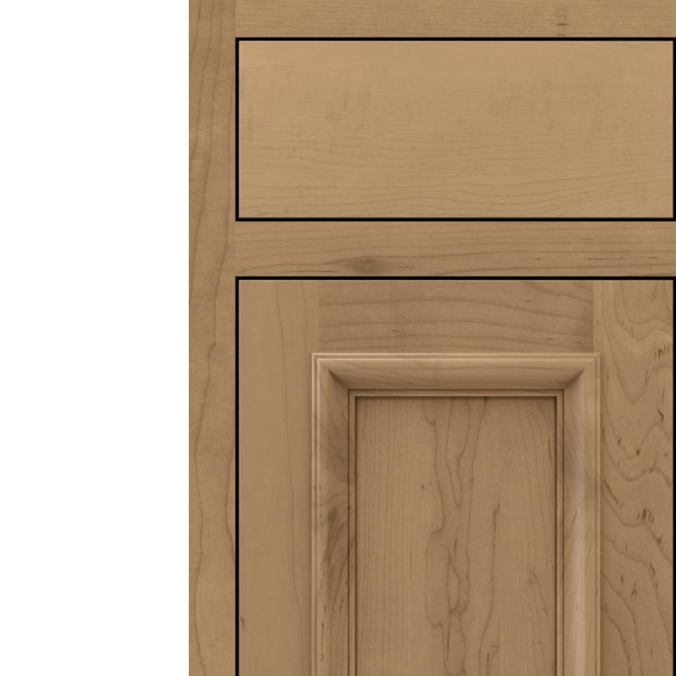 Square Gunny Medium Finish Square Cabinets