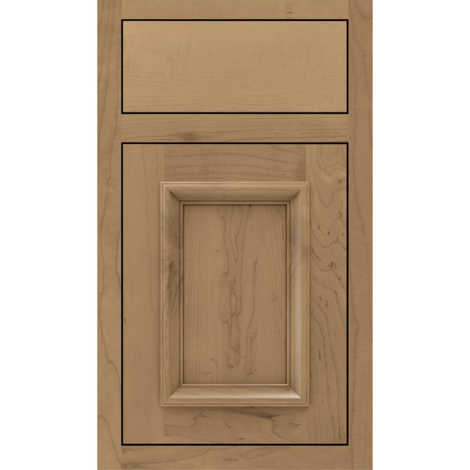 Square Gunny Medium Finish Square Cabinets