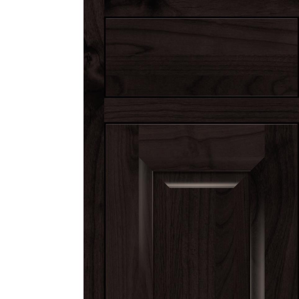 Square Teaberry Dark Finish Square Cabinets