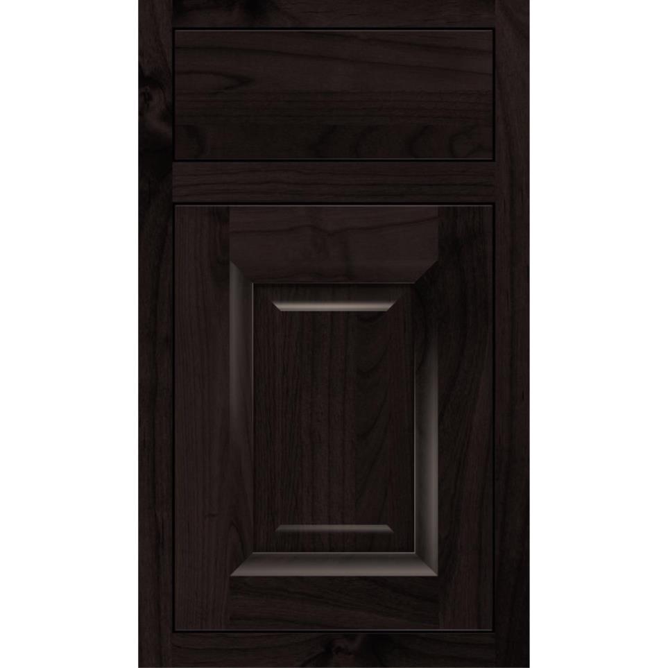 Square Teaberry Dark Finish Square Cabinets