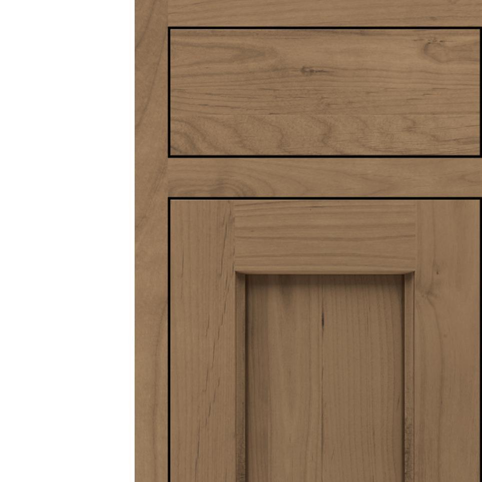 Inset Buckskin Medium Finish Inset Cabinets