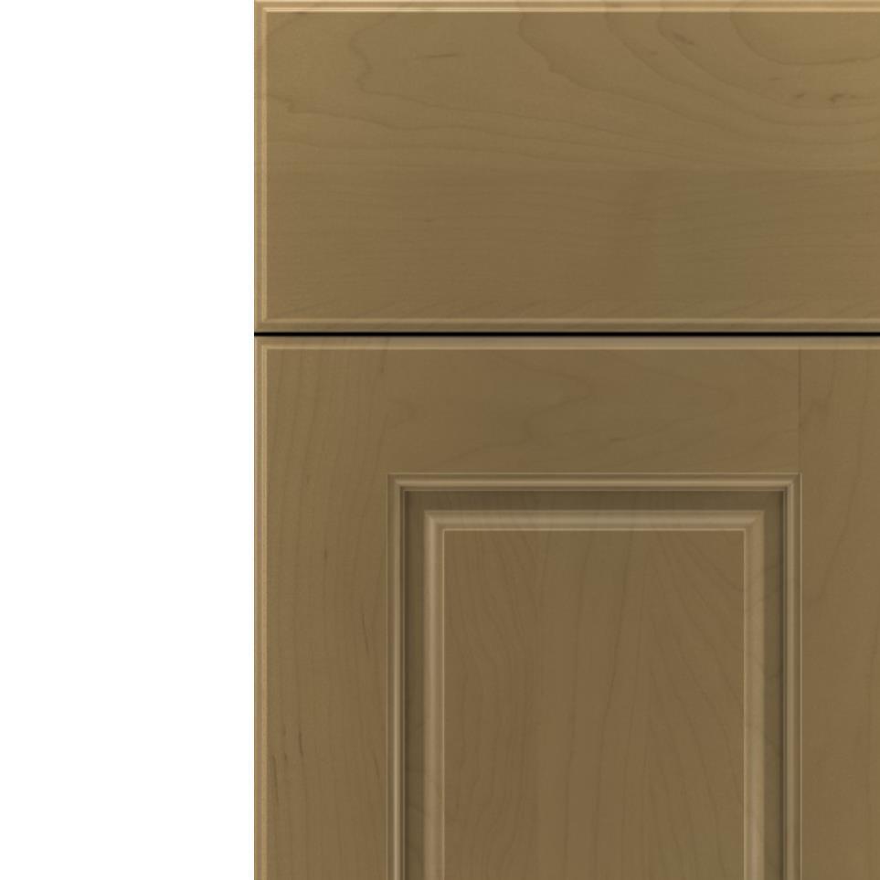 Square Frappe Medium Finish Square Cabinets