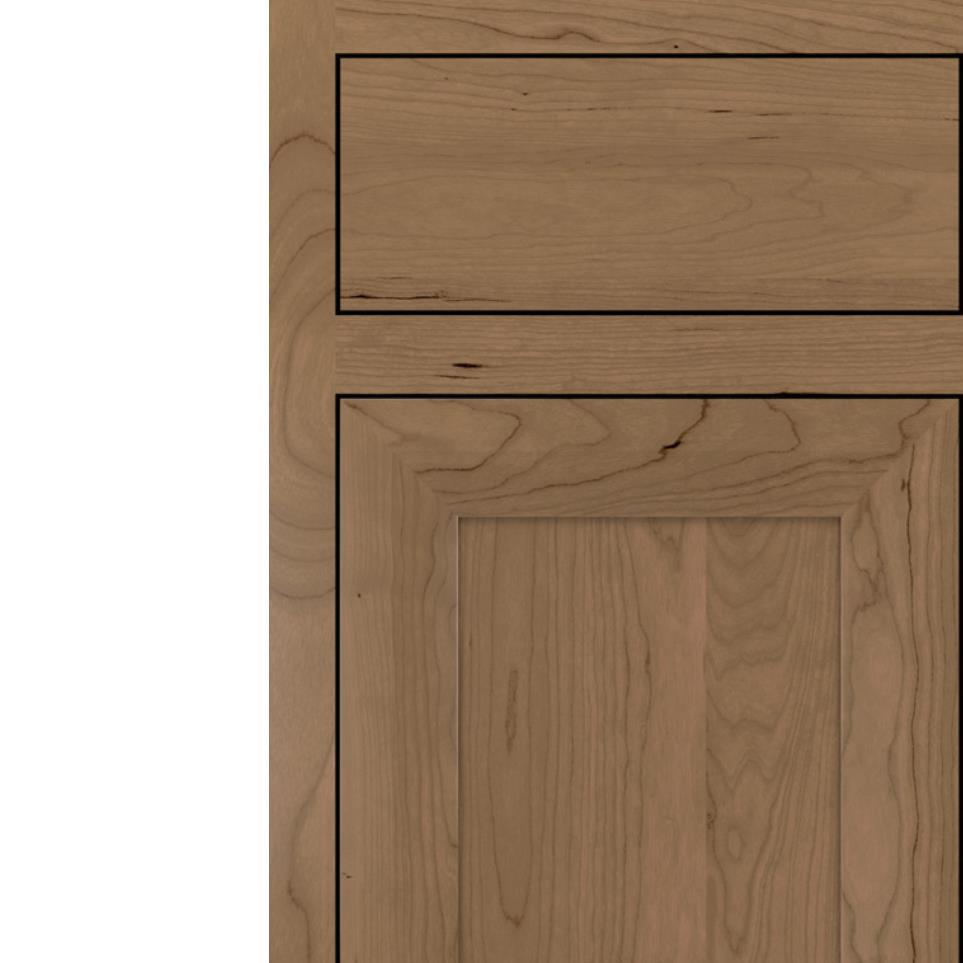 Inset Buckskin Medium Finish Inset Cabinets