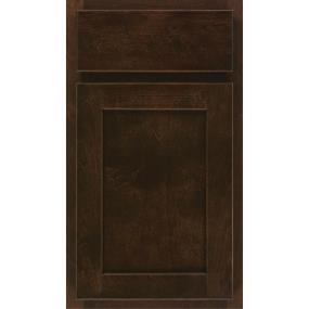 Square Umber Dark Finish Square Cabinets