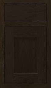 Square Teaberry Dark Finish Cabinets