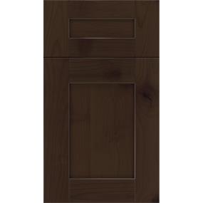 Square Cappuccino Black Glaze Glaze - Stain Square Cabinets