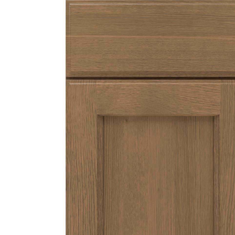 Square Buckskin Medium Finish Square Cabinets