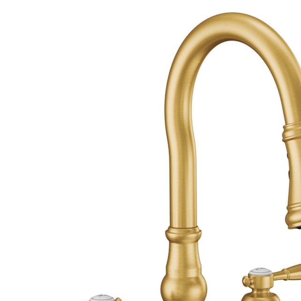 Kitchen Brushed Gold Brass / Gold Faucets