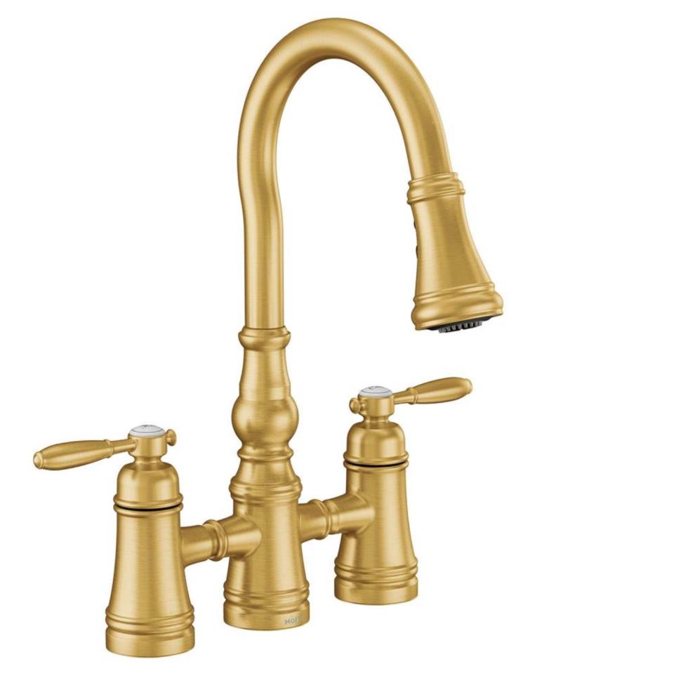 Kitchen Brushed Gold Brass / Gold Faucets