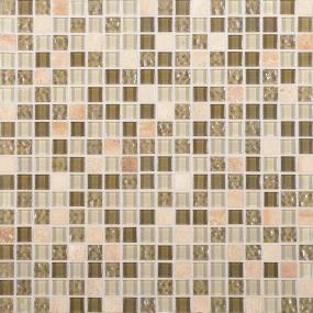 Mosaic Radiance Mixed Brown Tile