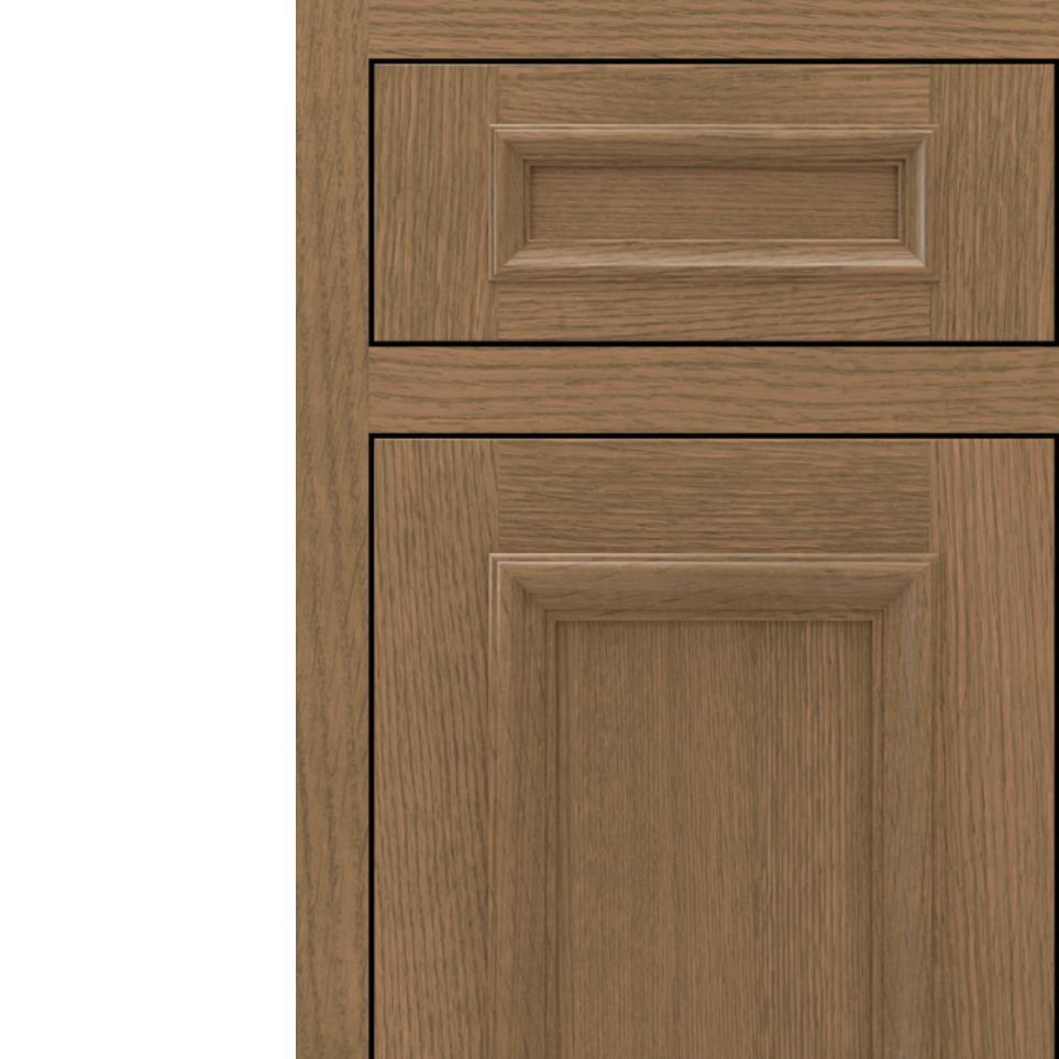 Inset Buckskin Medium Finish Inset Cabinets