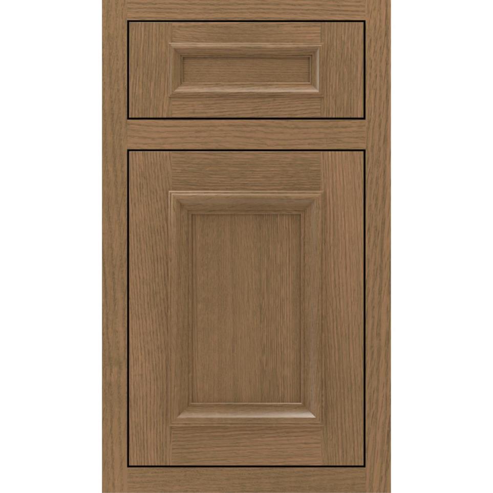 Inset Buckskin Medium Finish Inset Cabinets