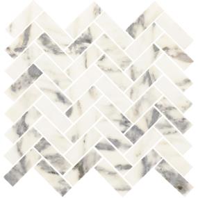 Mosaic Arabescato Argento Honed Gray Tile