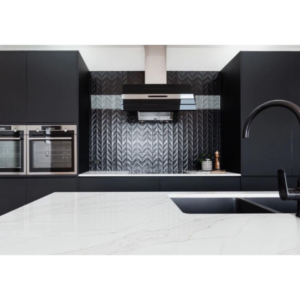 Slab Calacatta Izaro White Quartz Countertops