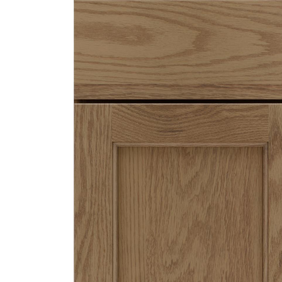 Square Buckskin Medium Finish Square Cabinets