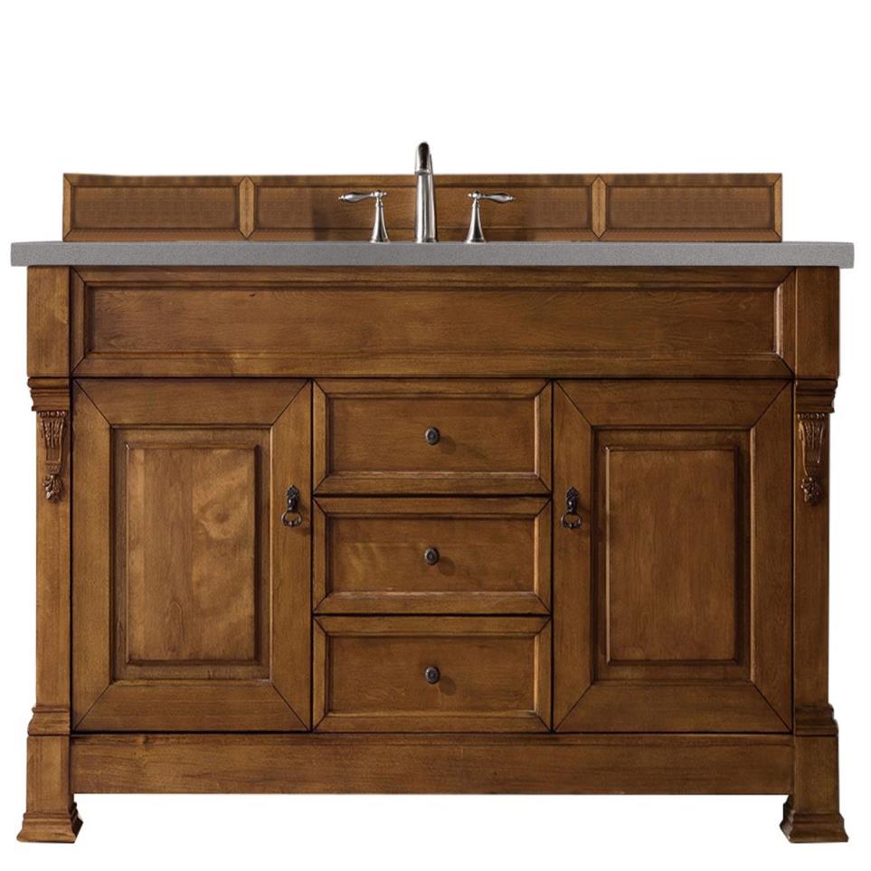 Base with Sink Top Country Oak Medium Finish Vanities