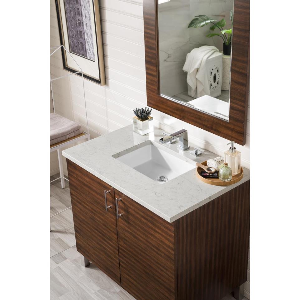 Base with Sink Top American Walnut Medium Finish Vanities