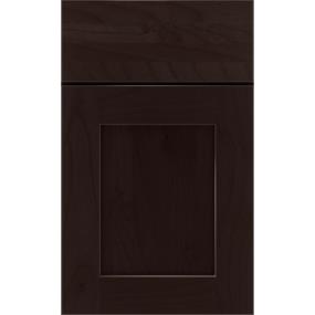 Square Thatch Dark Finish Square Cabinets