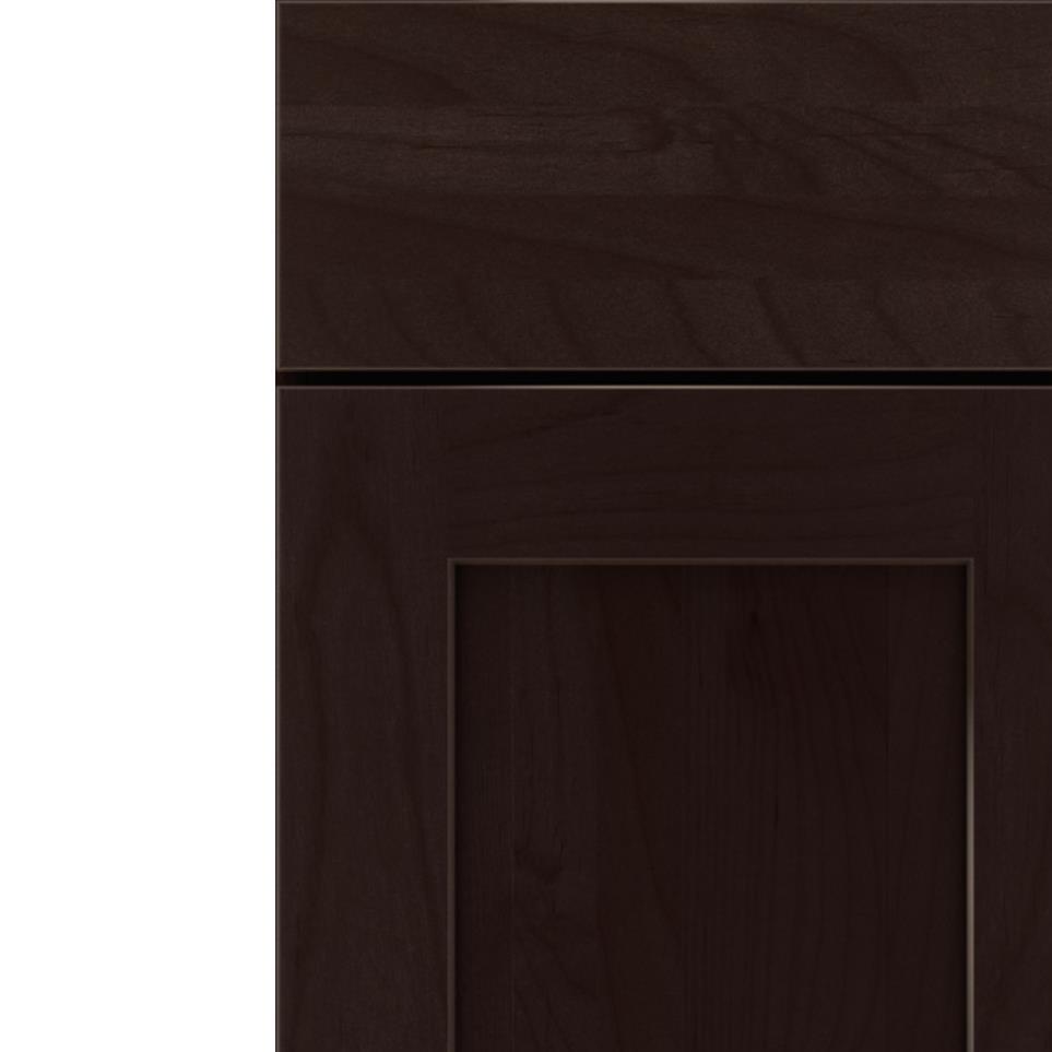 Square Thatch Dark Finish Square Cabinets