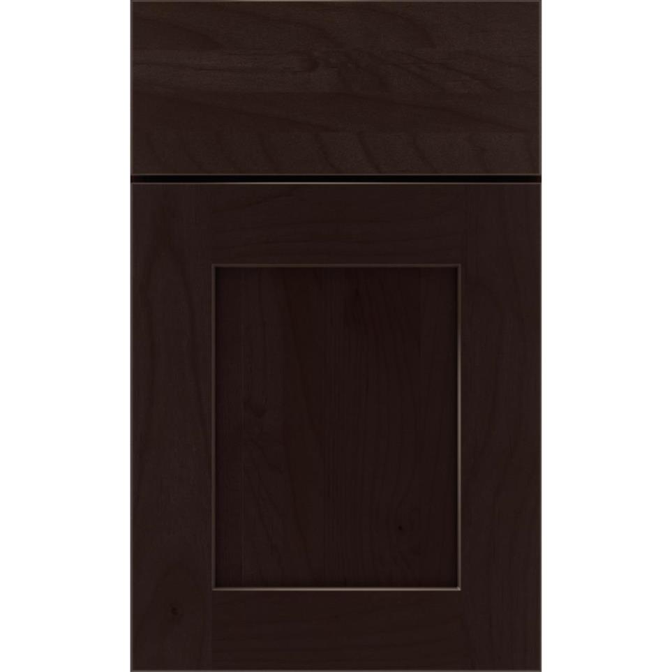 Square Thatch Dark Finish Square Cabinets