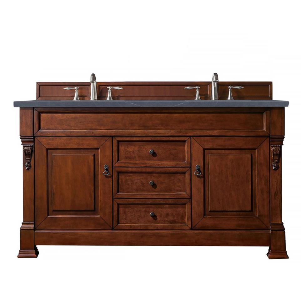 Base with Sink Top Warm Cherry Medium Finish Vanities