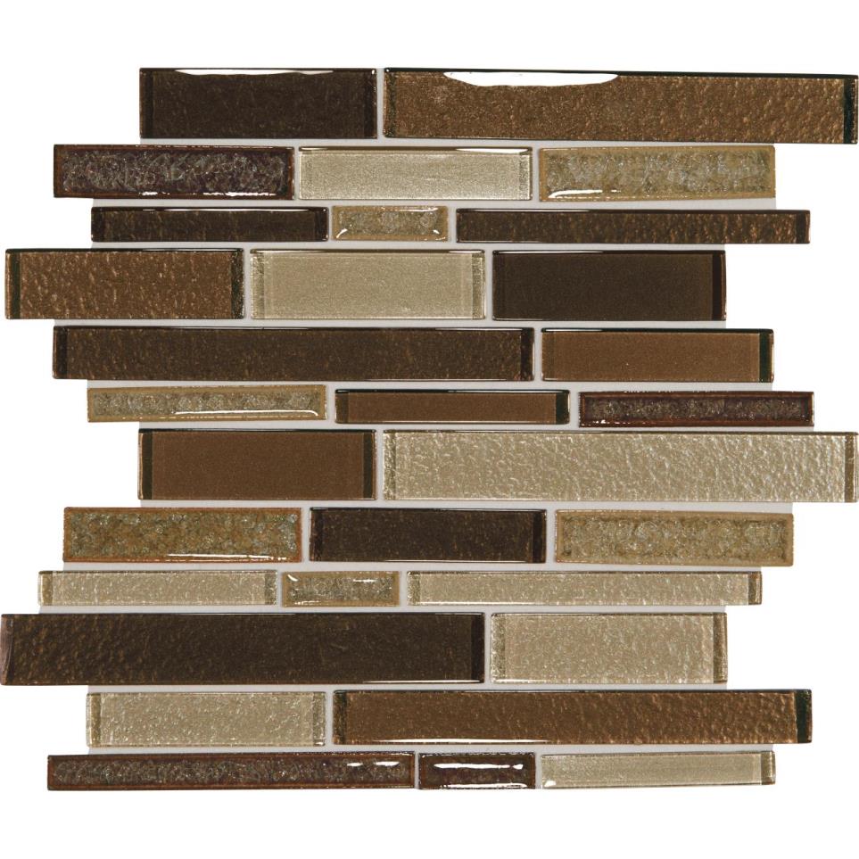 Mosaic Copper Coast Glass Brown Tile