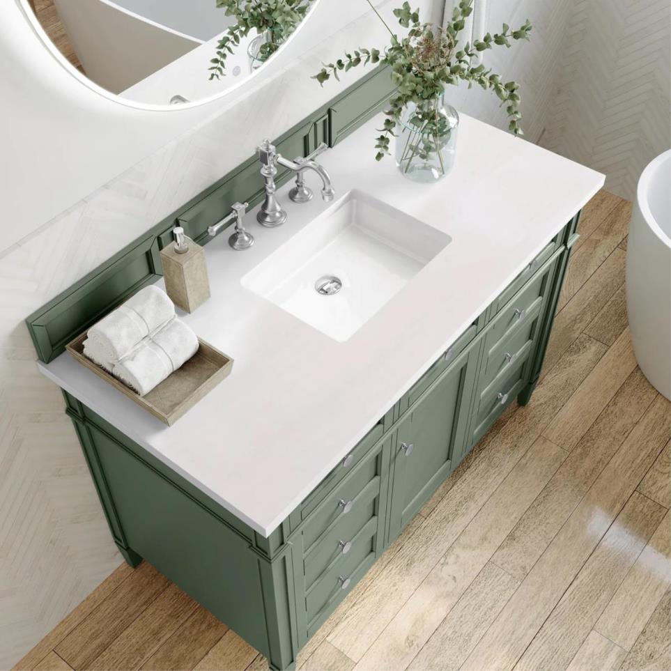 Base with Sink Top Smokey Celadon Green Vanities