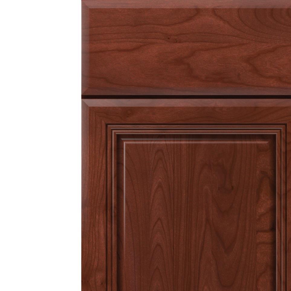 Square Marsala Dark Finish Square Cabinets